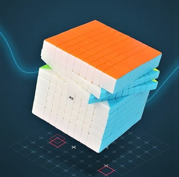 روبیک 9×9 خودرنگ کای وای (864 QiYi 9×9 Stickerless) — تصویر ۳