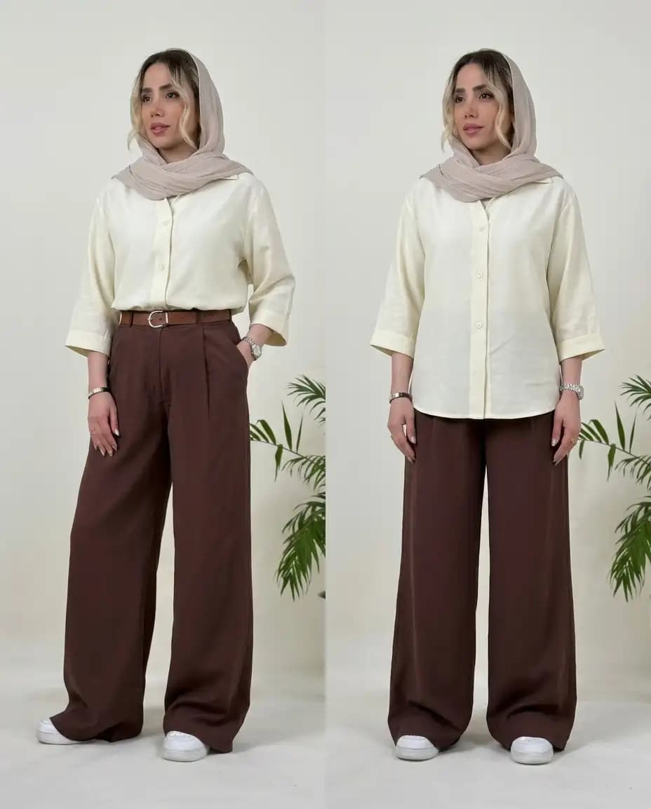 شومیز خنک زنانه مدل نوشه — تصویر ۵