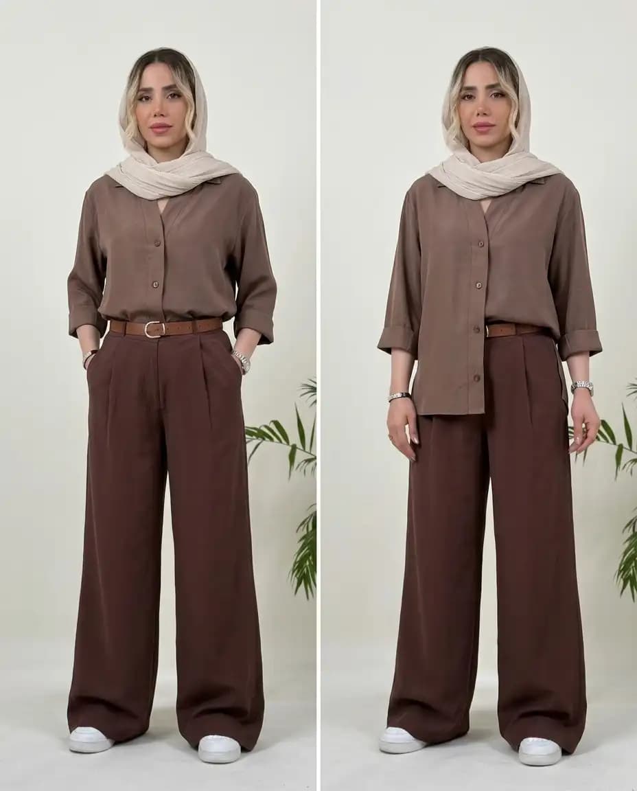شومیز خنک زنانه مدل نوشه — تصویر ۴