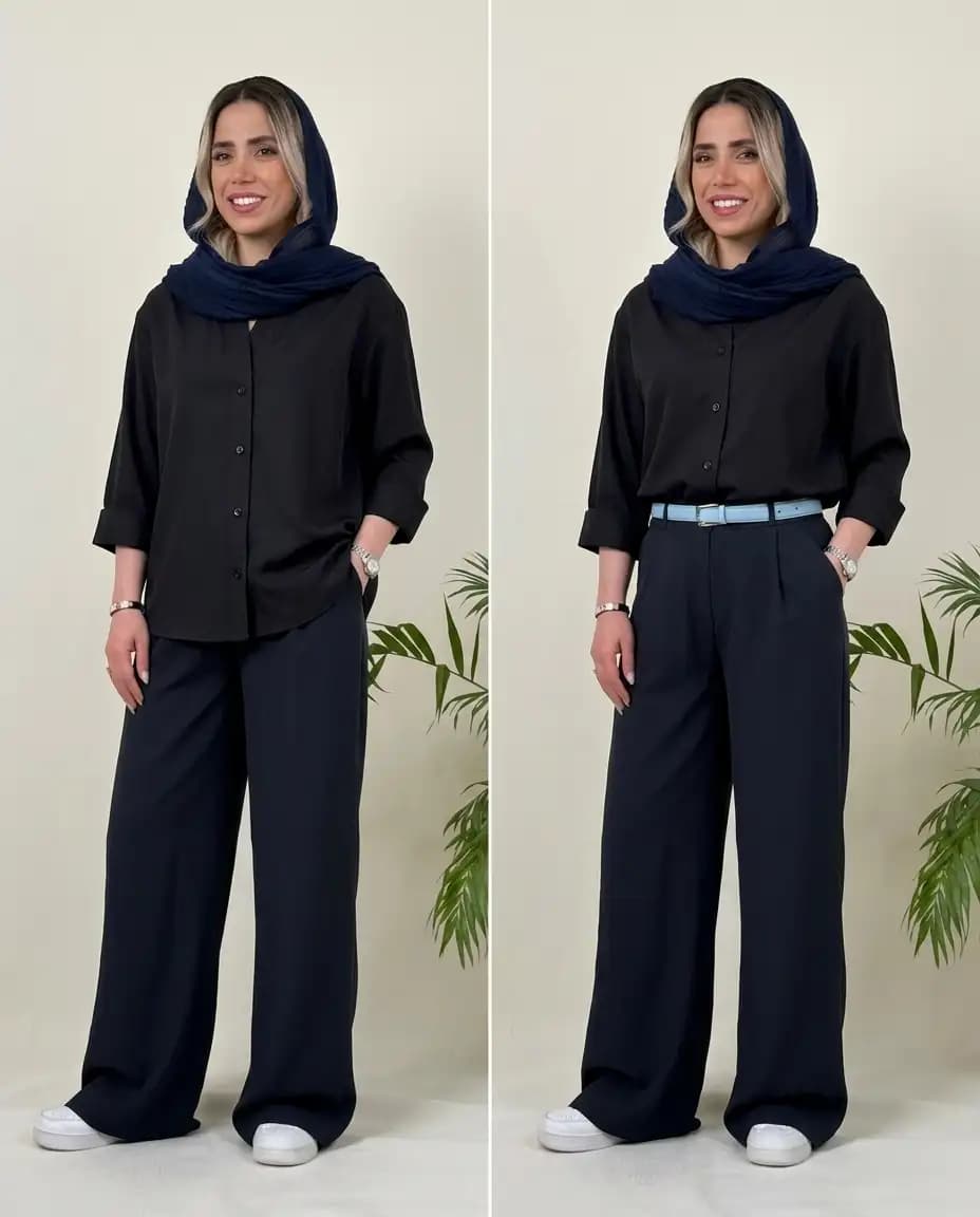 شومیز خنک زنانه مدل نوشه — تصویر ۸