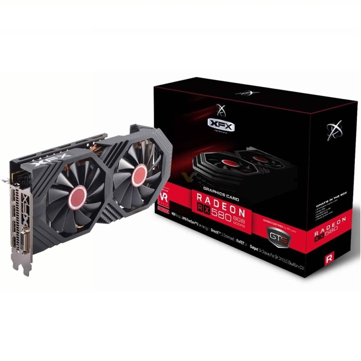 کارت گرافیک ایکس اف ایکس مدل Radeon RX580 GTS 8GB OC Plus — تصویر ۳