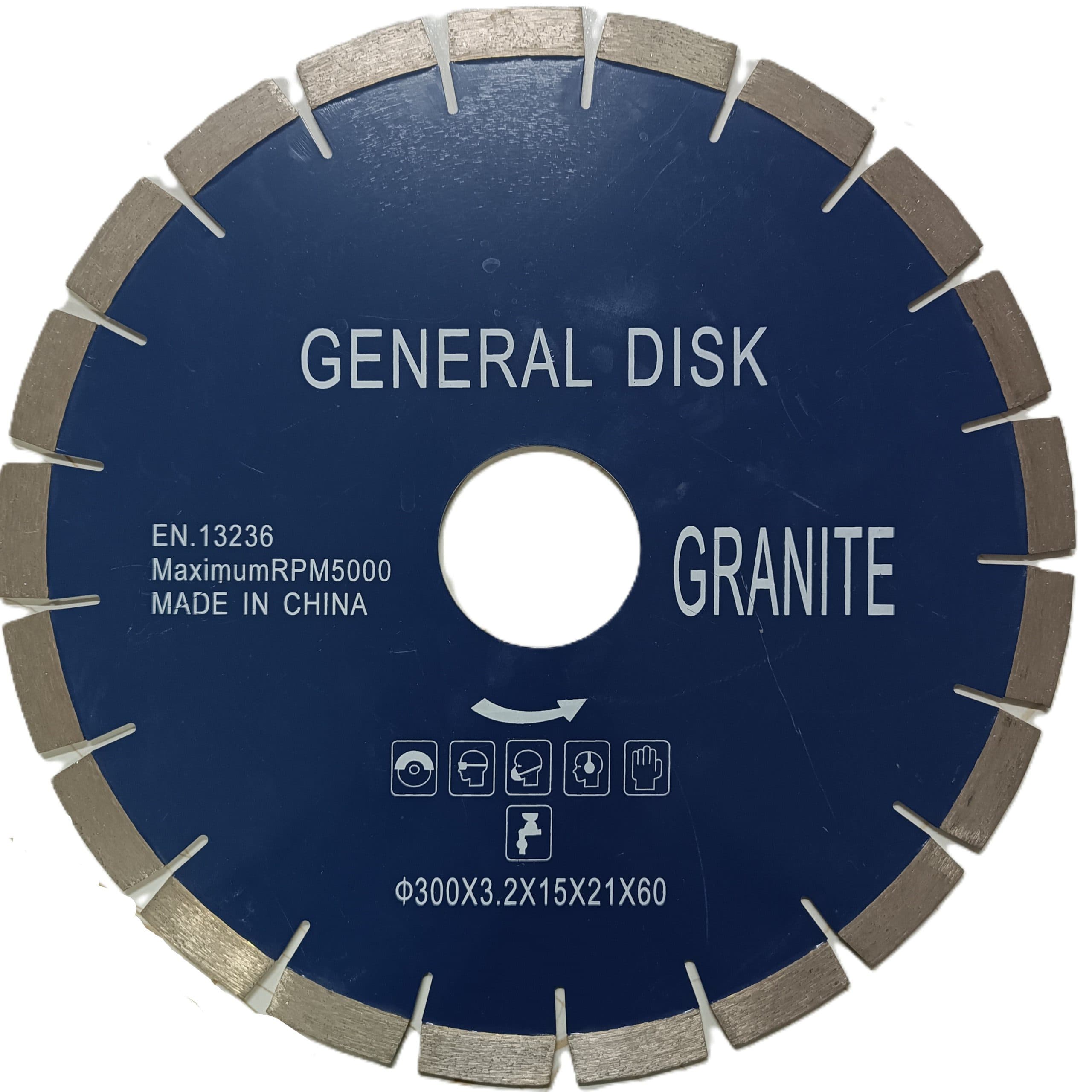 صفحه گرانیت بر قطر 300 میلی متر شفت 60 میلی متر جنرال دیسک GENERAL DISK