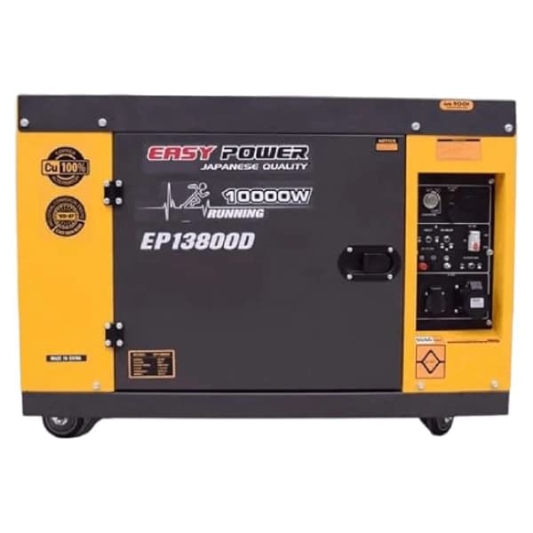 موتور برق دیزلی ایزی پاور 10 کیلووات مدل EP13800D تک فاز استارتی با پورت ATS