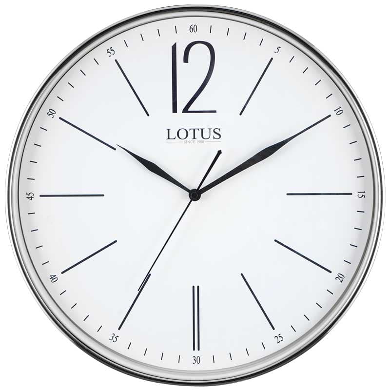 ساعت دیواری فلزی مدل NOLAN کد M-7712 رنگ SILVER
