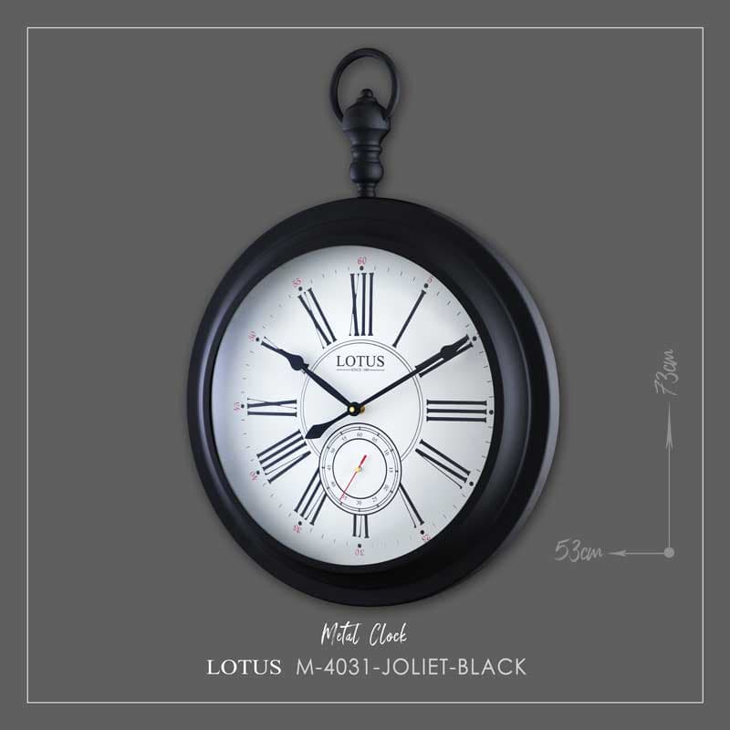 ساعت دیواری فلزی مدل JOLIET کد M-4031 رنگ BLACK — تصویر ۶
