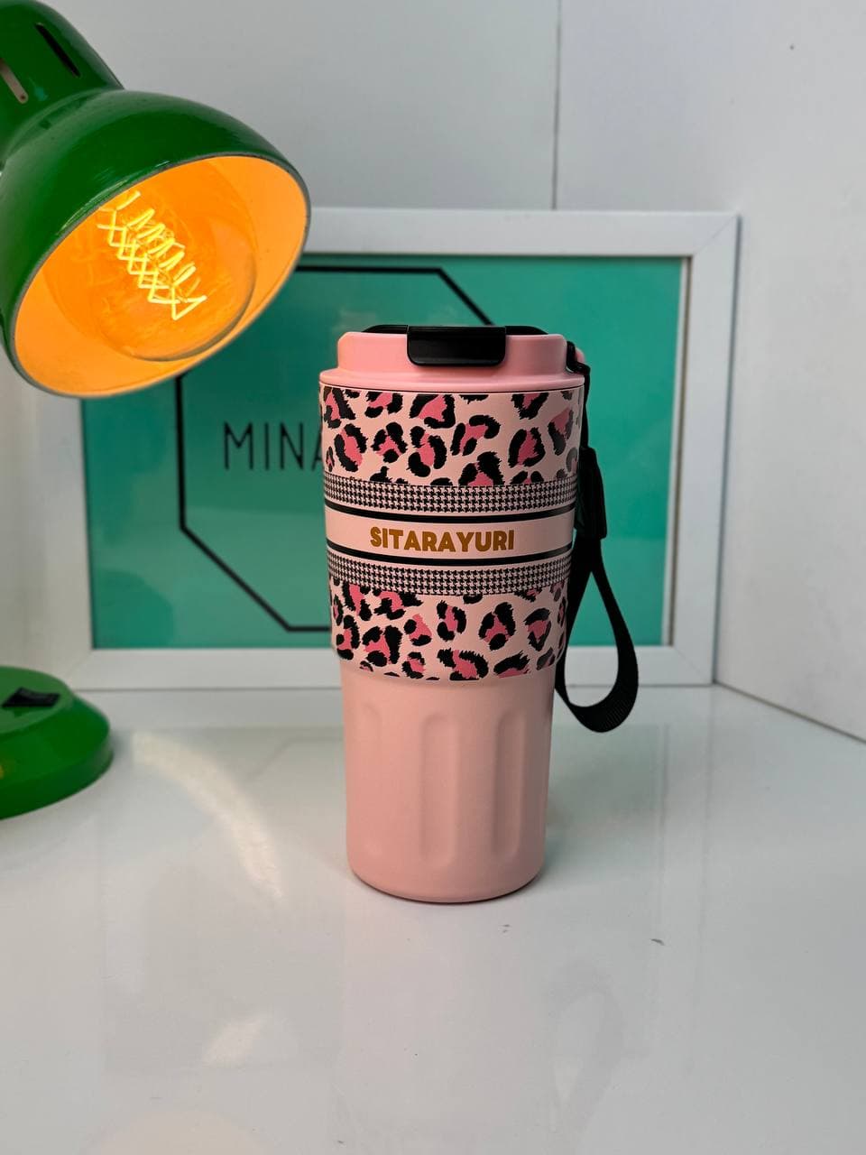 تراول ماگ سیتارا 600 میل مدل پلنگی کد 001242 — تصویر ۵