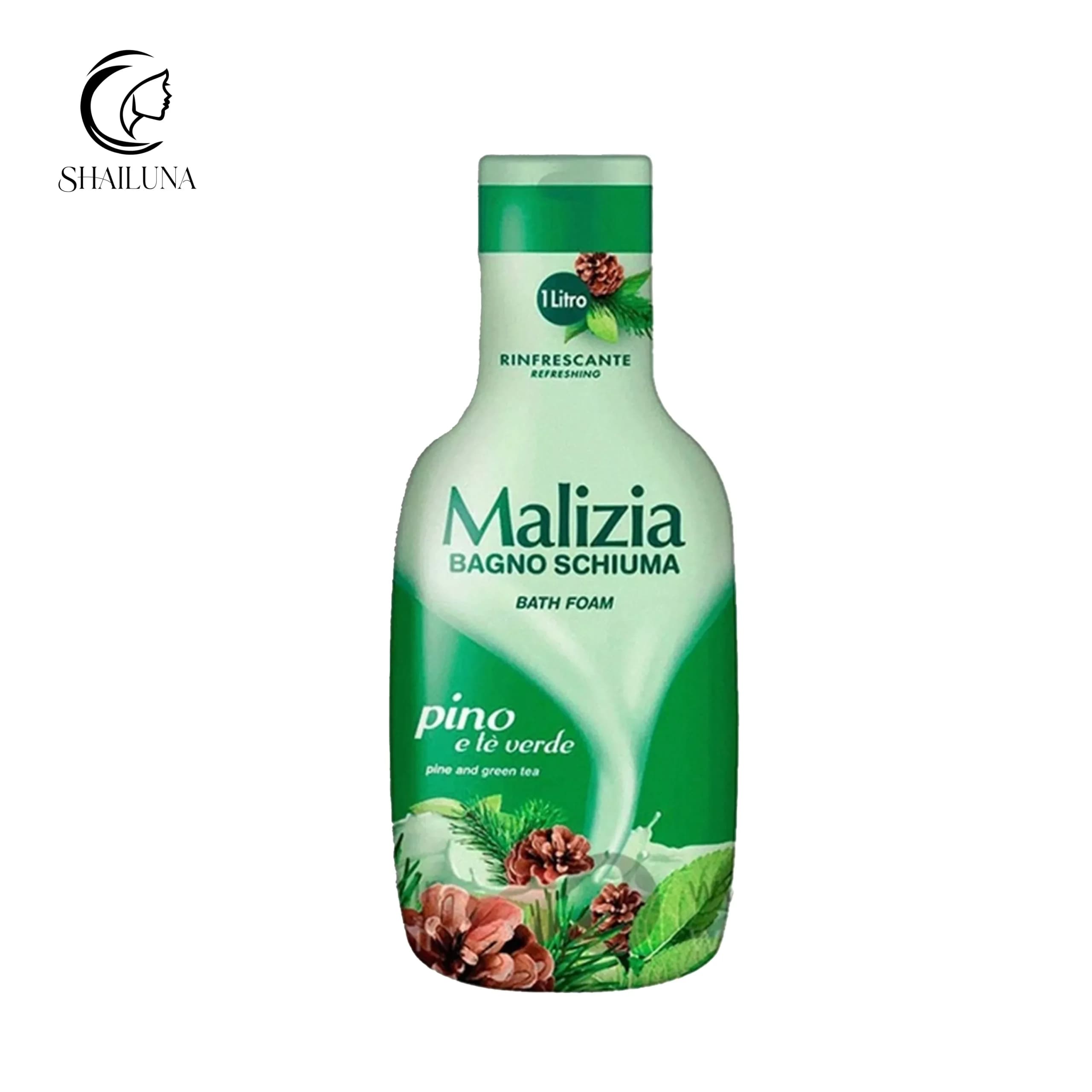 شامپو بدن مالیزیا Malizia Bath Foam حاوی عصاره کاج و چای سبز