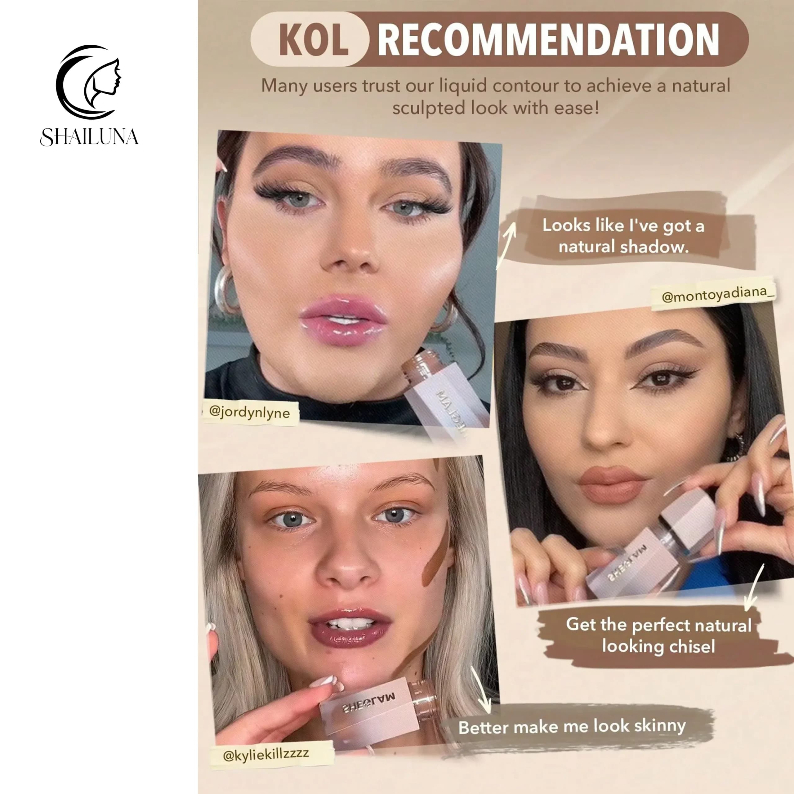 کانتور مایع شیگلم مدل Sheglam Soft Tan — تصویر ۷