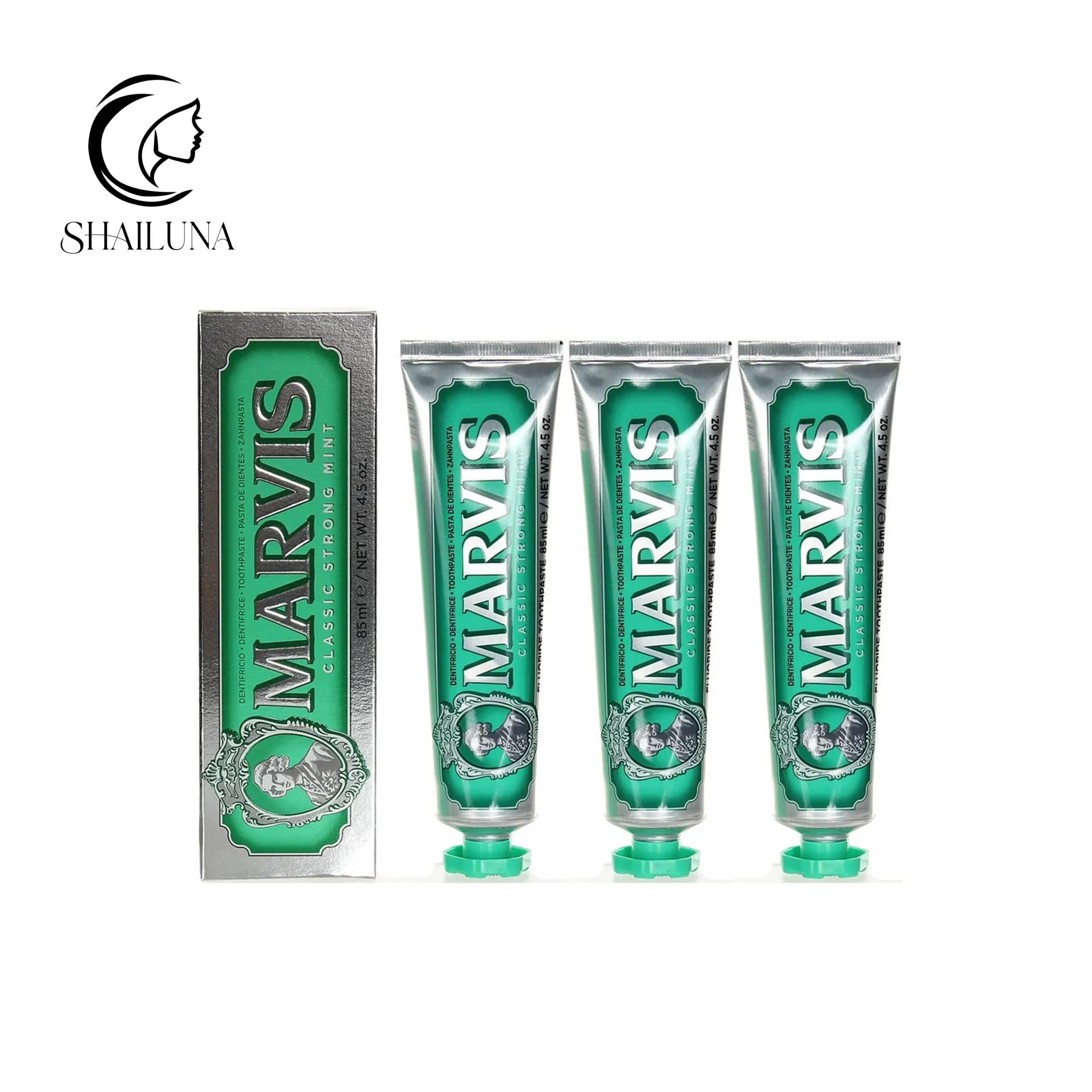 خمیردندان سبز مارویس نعنایی کلاسیک Marvis Classic Mint — تصویر ۳