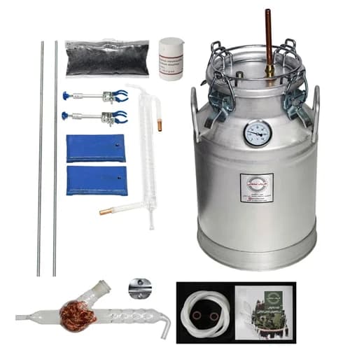دستگاه تقطیر 22 لیتری با کندانسور شیشه ای و پک ویژه