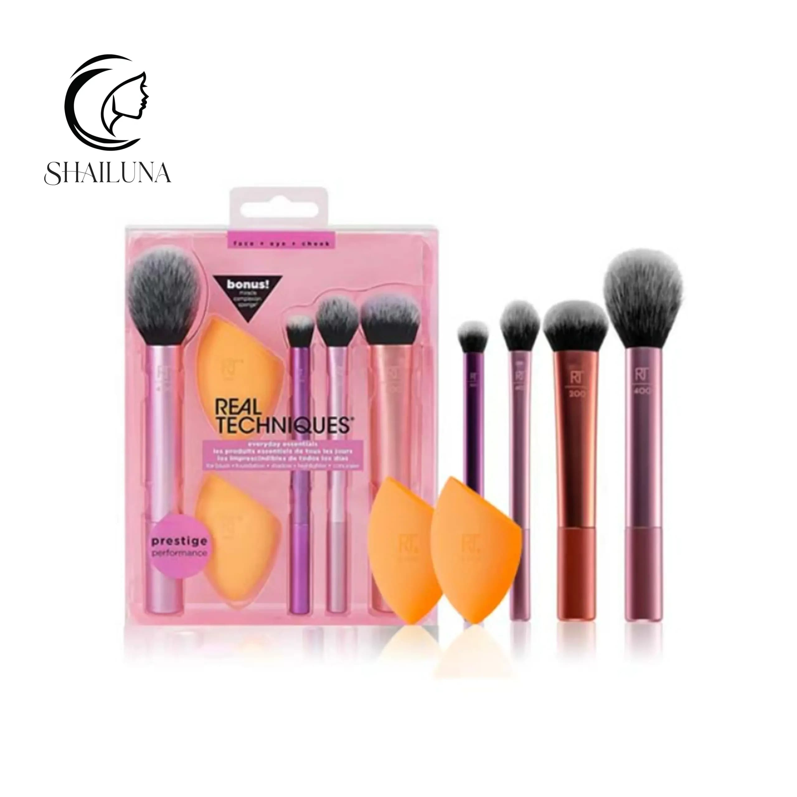ست براش آرایشی 6 تکه دو پد ریل تکنیک Real Techniques Brush — تصویر ۲