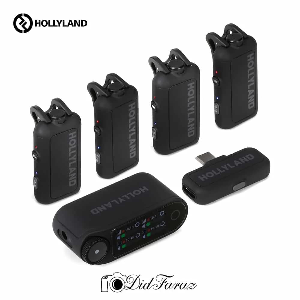 میکروفون یقه ای هالی لند HOLLYLAND Lark MAX 2 Combo-4 Person — تصویر ۶