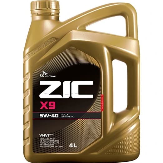 روغن موتور زیک 4litr 5w40 zic x9 API SP با ضمانت اصلی و ارسال رایگان