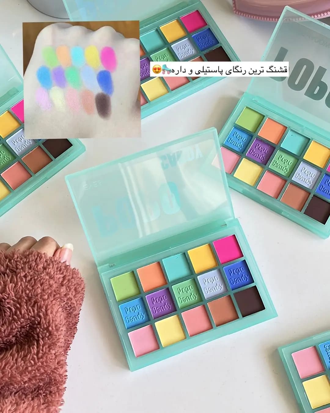 پلت سایه پاستیلی POPO Candy — تصویر ۲