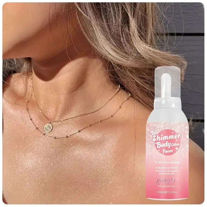 خامه بدن فومی شاین دار (Shimmer Body Lotion Foam) — تصویر ۲