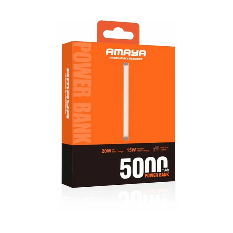 پاوربانک وایرلس آمایا مدل APB-WF19 ظرفیت 5000 میلی آمپر ساعت — تصویر ۲