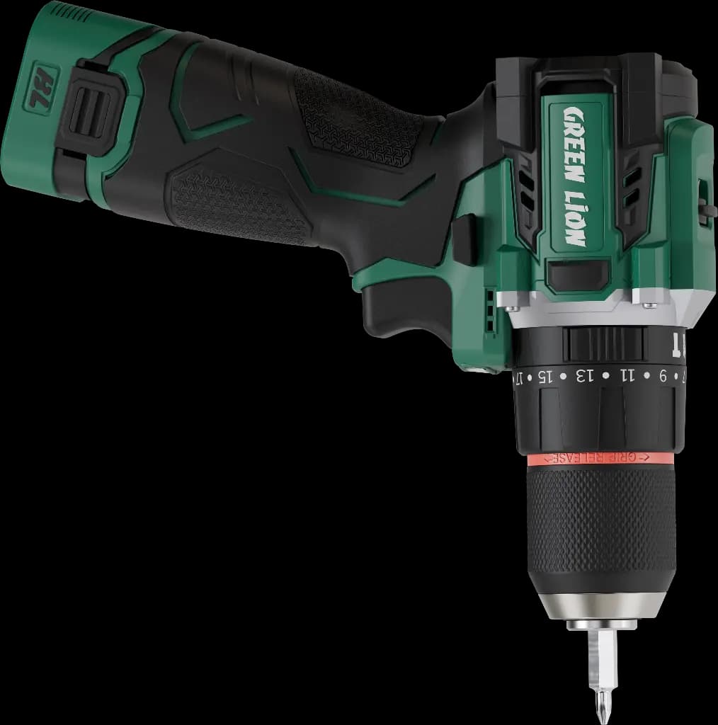 دریل چکشی شارژی بیسیم 2 باتری 18 ولت 3 آمپر ساعت گرین لاین مدل GD-15 Pro Drive — تصویر ۵