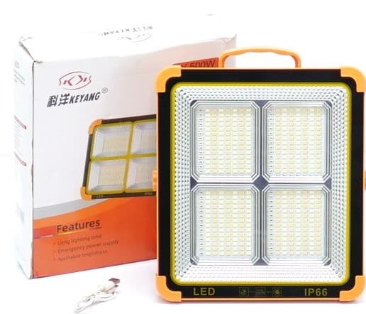 پرژکتور شارژی و خورشیدی 500 وات مدل KY-500W