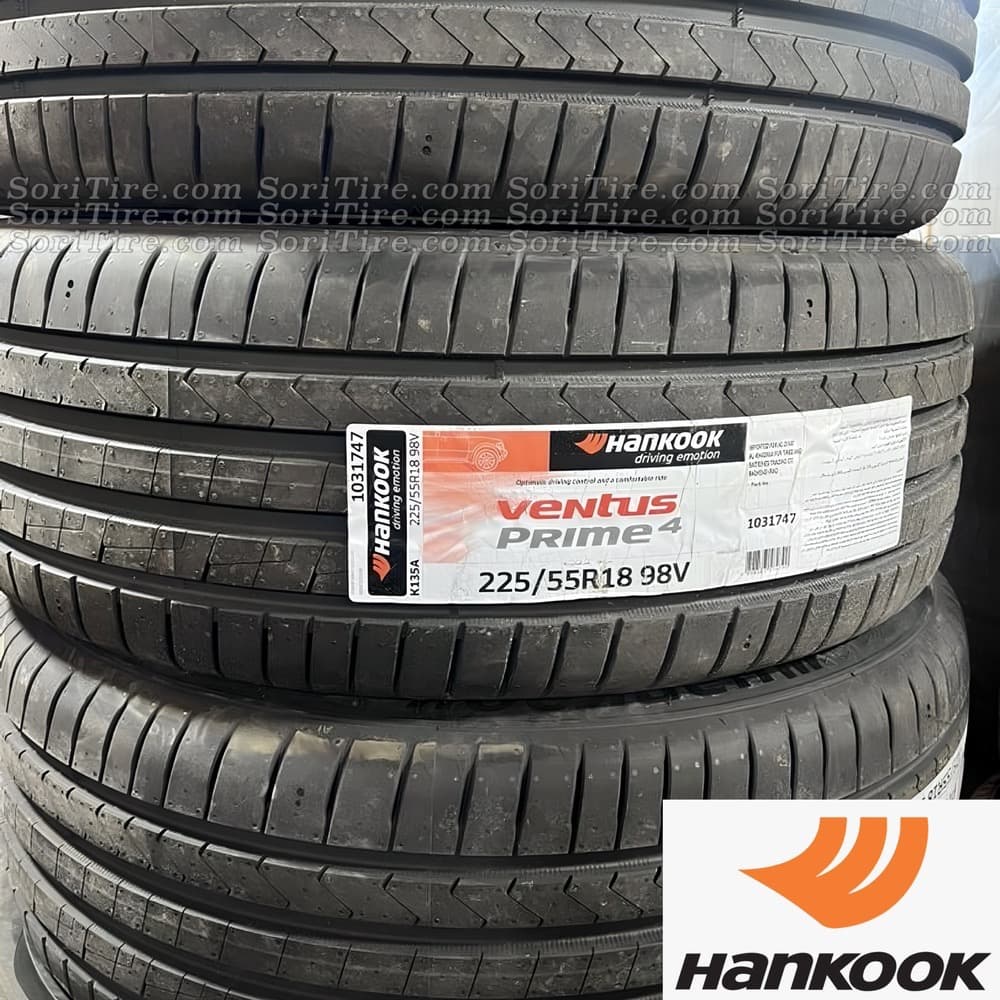 لاستیک هانکوک کره 225/55R18 گل K135 تاریخ 2025 — تصویر ۲