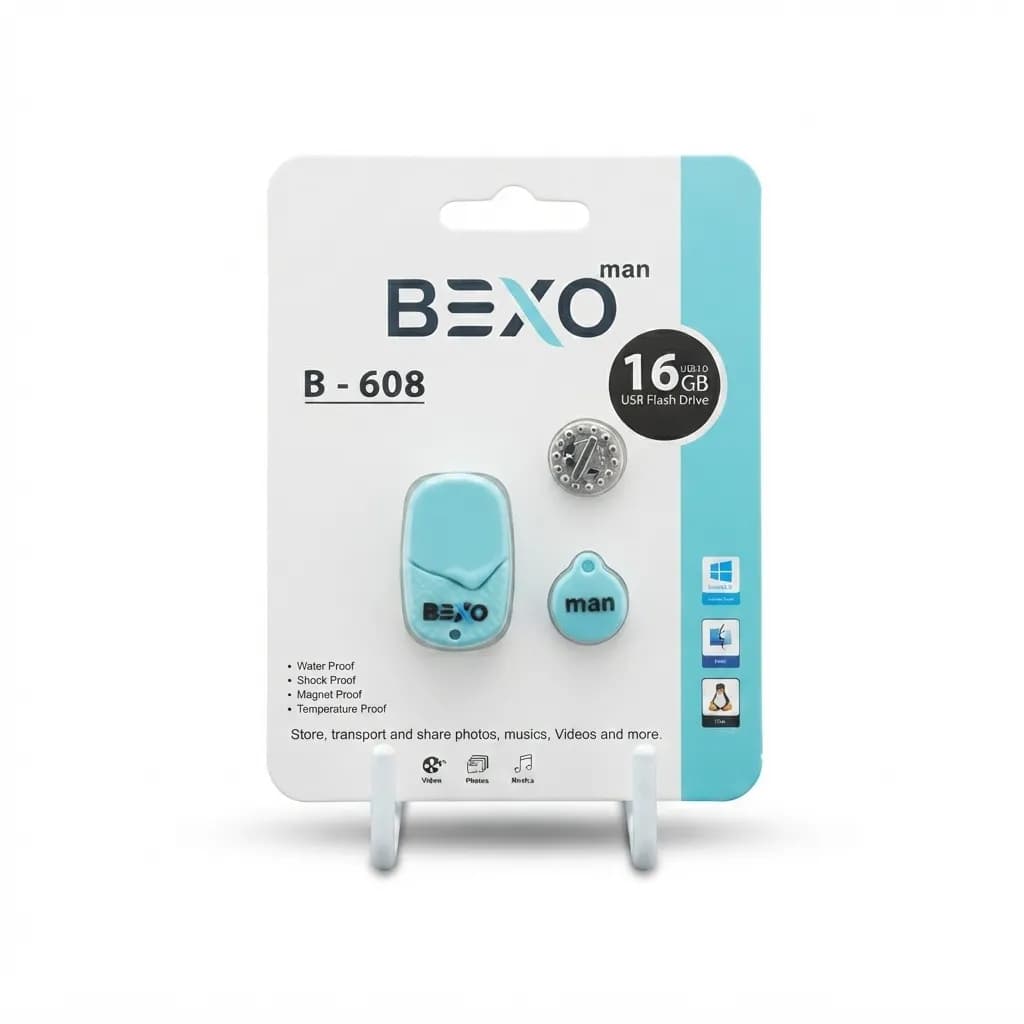 فلش مموری بکسو مدل B-608 ظرفیت 16 گیگابایت USB2.0