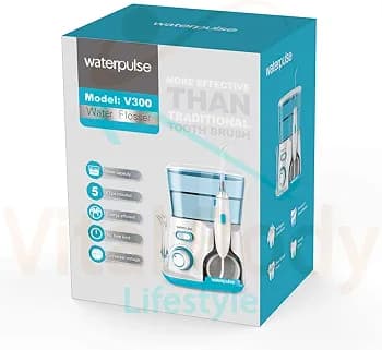 دستگاه.واترجت و آبیاری دهانی و نخ دندان آبی مدل WaterPulse V300 — تصویر ۶