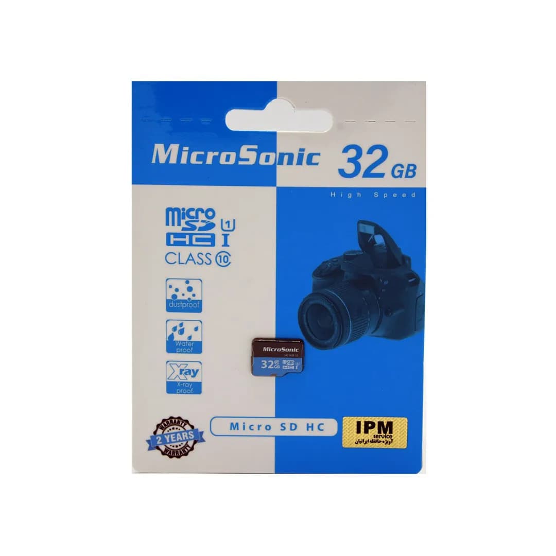 کارت حافظه میکرو SD میکروسونیک مدل U1 ظرفیت 32 گیگابایت — تصویر ۲