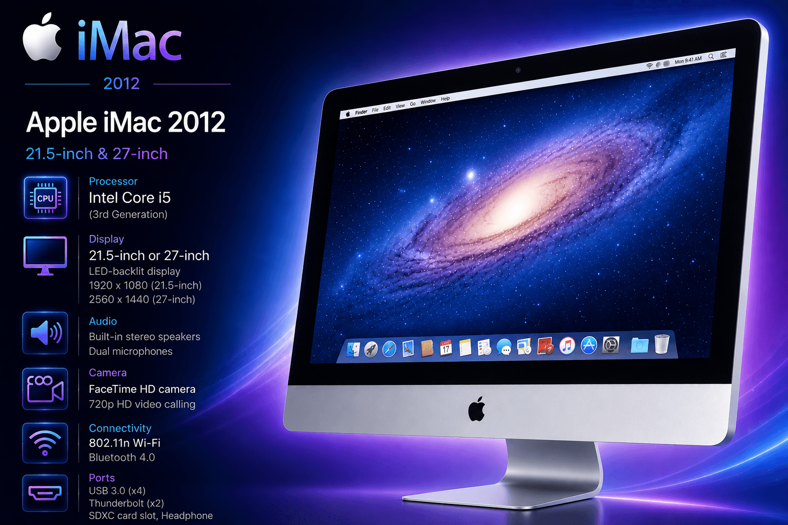 اپل ای مک ای فایو Apple iMac 2012 i5 — تصویر ۲