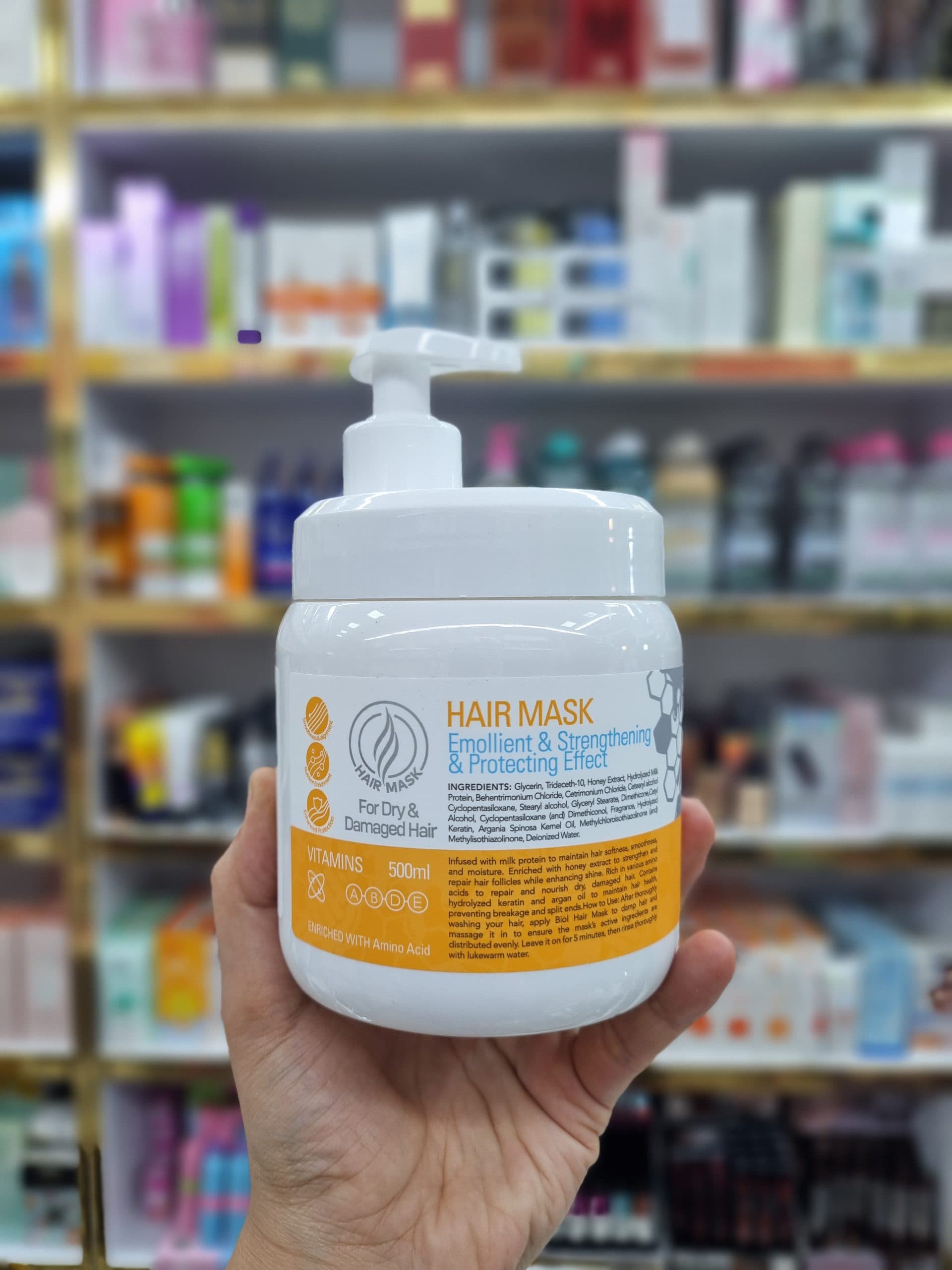 ماسک موی شیر و عسل کنترل ریزش و موی فرسوده 500 میل بیول — تصویر ۶