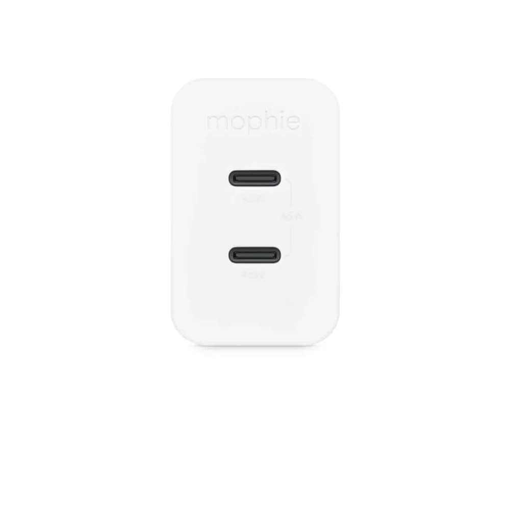 شارژر دیواری 45 وات موفی مدل Mophie SpeedPort GaN 45W Dual USB-C — تصویر ۶