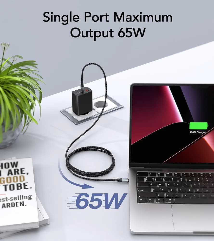 شارژر USB-C ۶۵ وات ANYKON — تصویر ۷