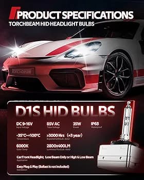 “لامپهای HID Torchbeam مدل D1S، ۶۰۰۰ — تصویر ۷