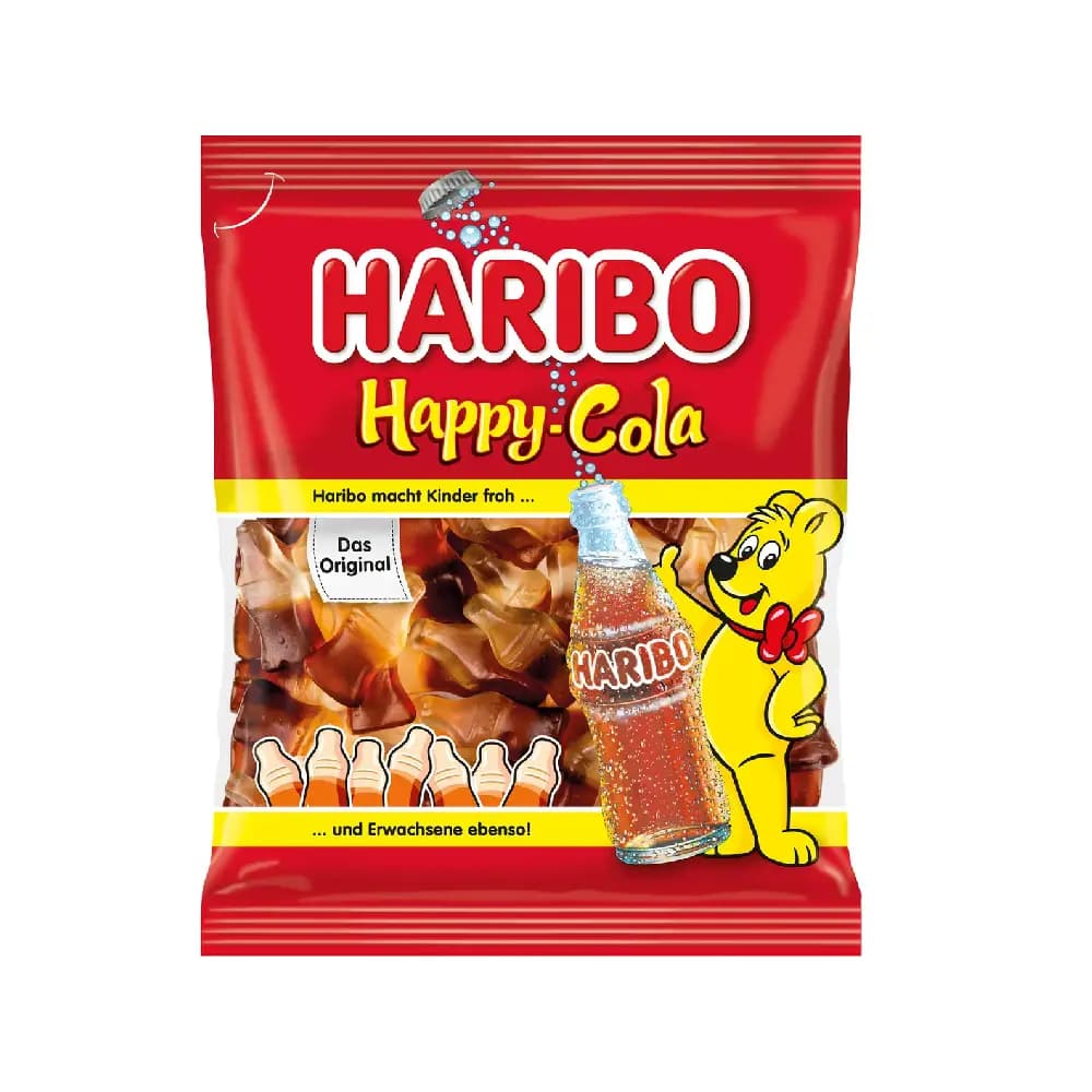 پاستیل ژلهای هاریبو با طعم کولا Happy Cola وزن 160 گرم