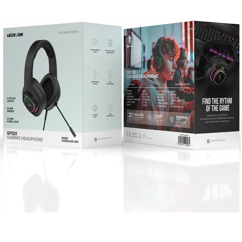 هدست با سیم گرین لاین مدل GP32X اورجینال — تصویر ۳