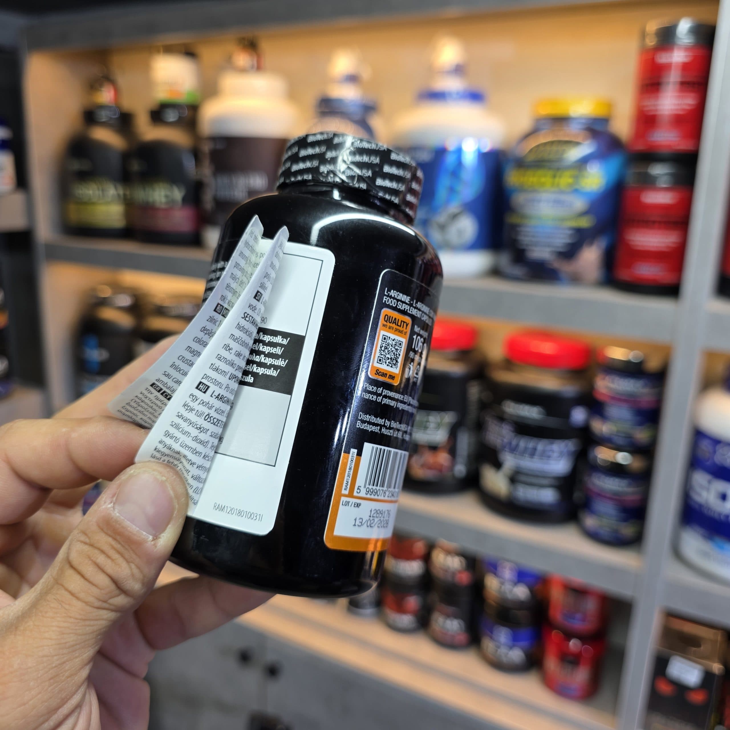 ال آرژنین بایوتک ۹۰ کپسول BioTechUSA L-Arginine — تصویر ۳