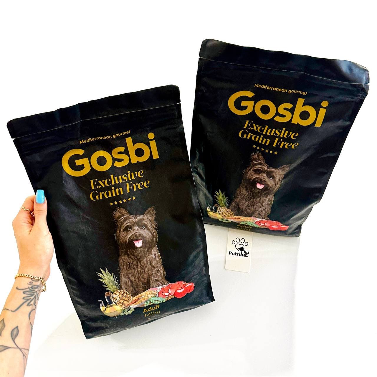 غذای خشک سگ Gosbi Exclusive | نژاد کوچک | طعم بره و سالمون، بدون غلات | 2 کیلو