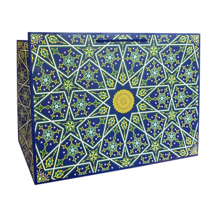 پاکت هدیه نقش کاشی کد 1078 بسته 12 عددی