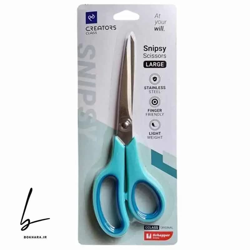 قیچی اداری دسته پلاستیکی سی کلاس مدل Snipsy سایز بزرگ — تصویر ۲