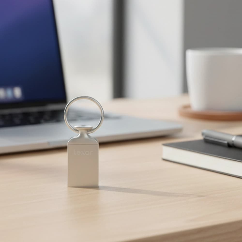 فلش مموری فلزی لکسار مدل M22 ظرفیت 64 گیگابایت USB 2.0| کوچک، سبک و قابل اعتماد — تصویر ۴