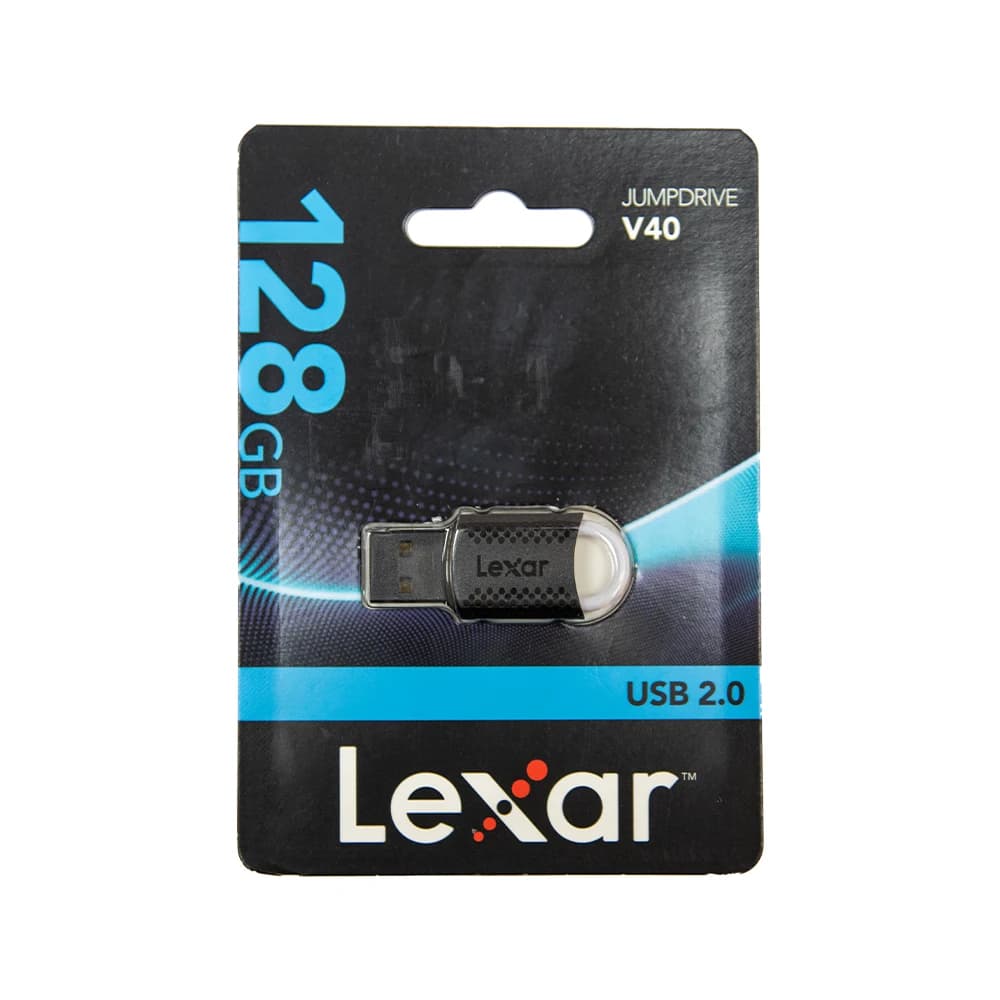 فلش مموری لکسار (Lexar) مدل JumpDrive V40 ظرفیت 128 گیگابایت – رابط USB 2.0 — تصویر ۲