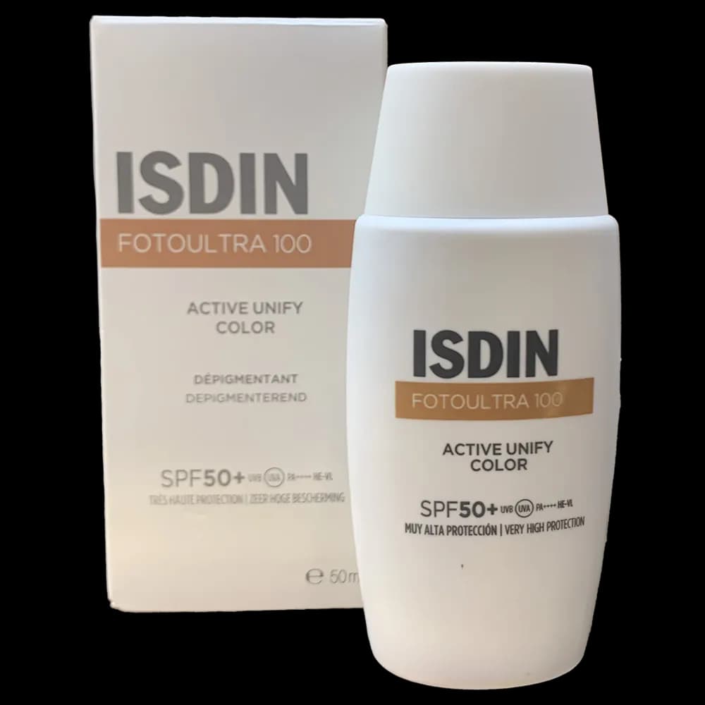 ضد آفتاب رنگی ایزدین مدل FotoUltra 100 Active Unify با SPF 50 پلاس حجم 50 میلی لیتر