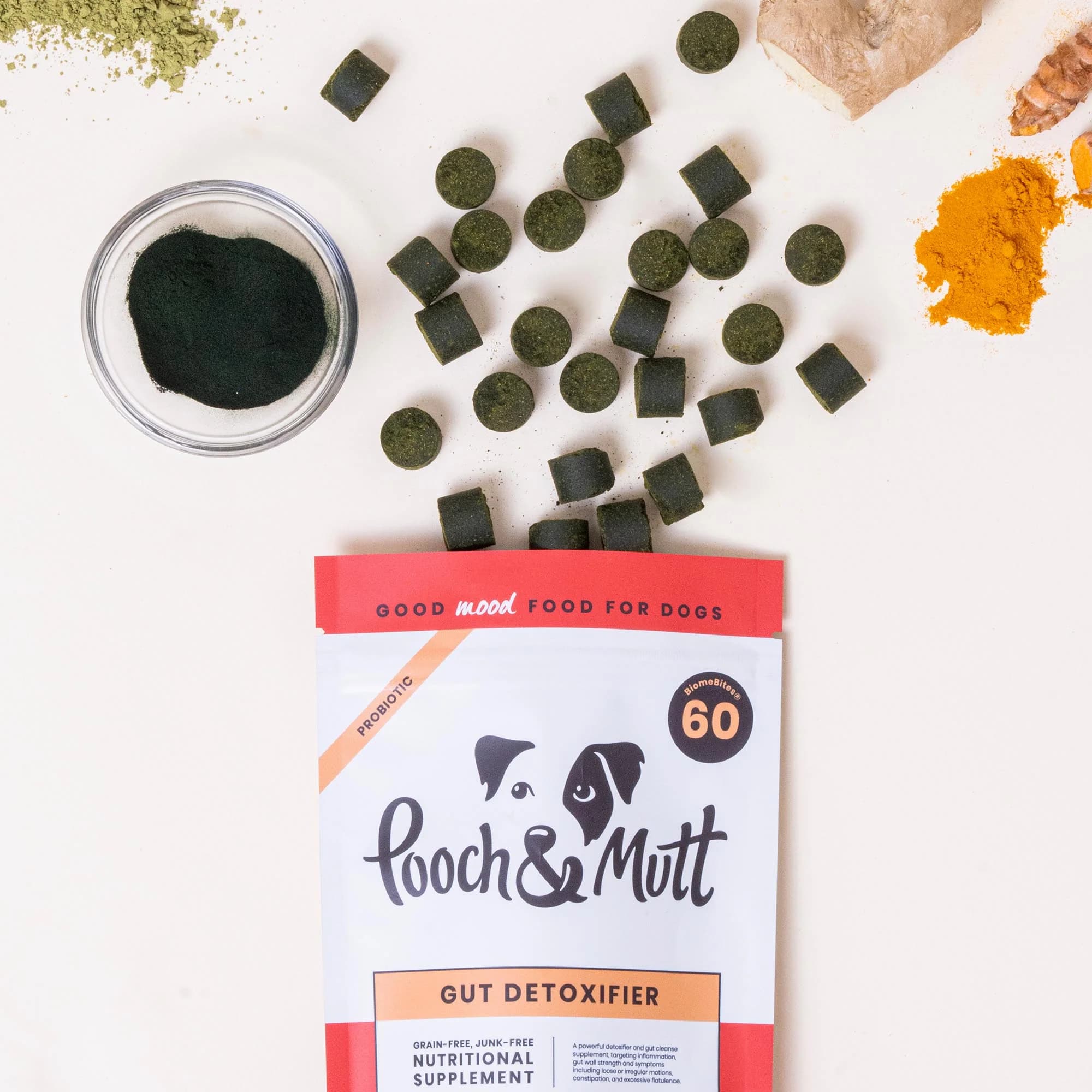 مکمل طبیعی تقویت گوارش و پاک سازی روده سگ Pooch&Mutt Gut Detoxifier — تصویر ۲