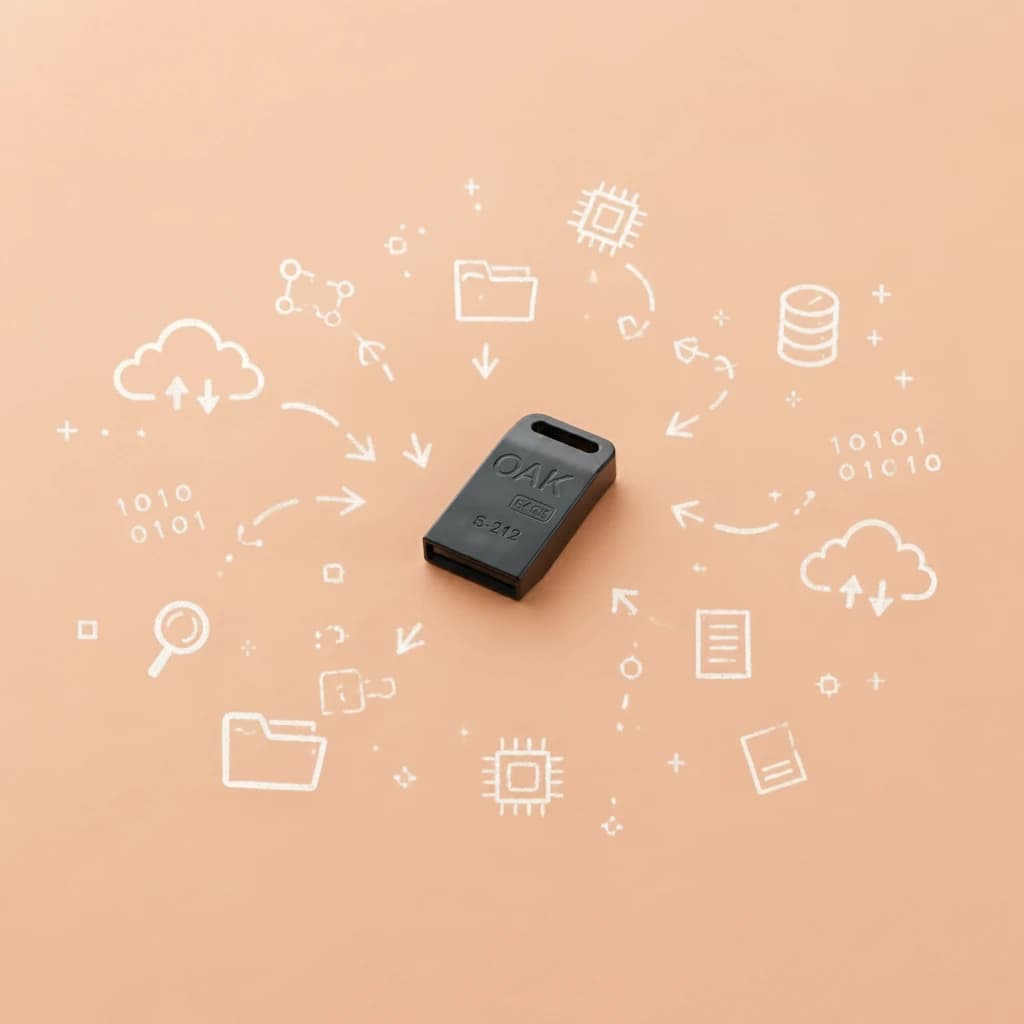 فلش مموری OAK S‑212 ظرفیت 64 گیگابایت USB 2.0 | فروش اقساطی — تصویر ۳