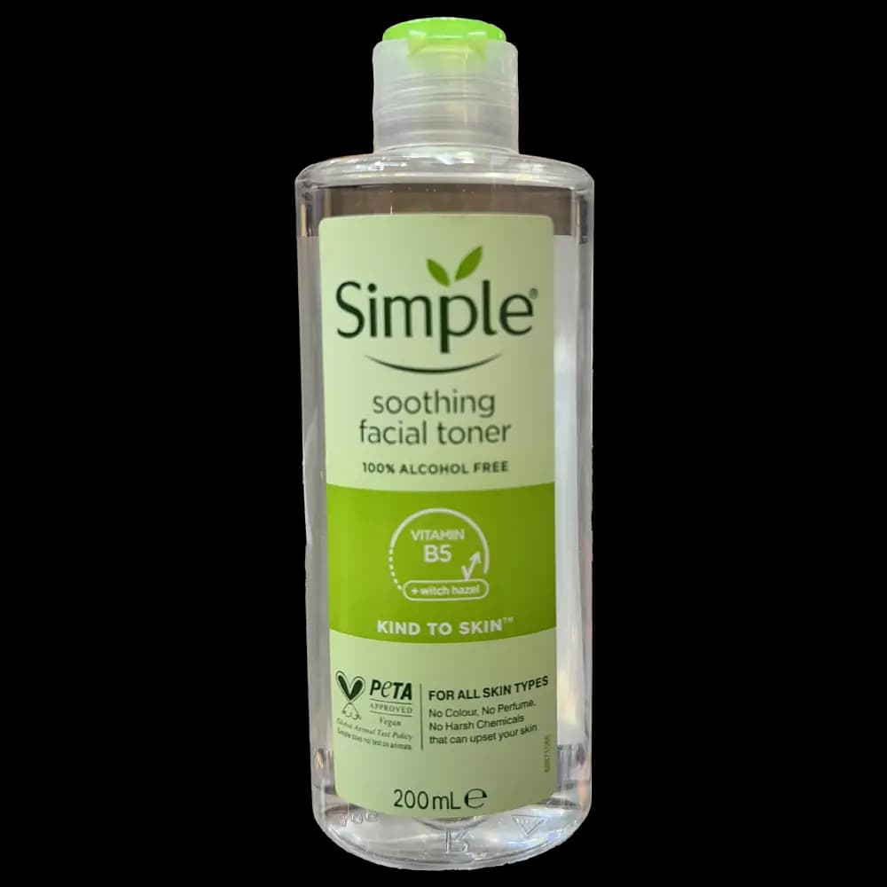 تونر آرامش بخش صورت سیمپل مدل Soothing Facial Toner حجم 200 میلی لیتر