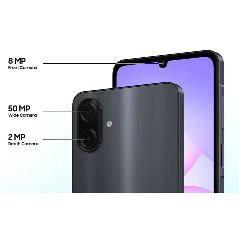 گوشی موبایل سامسونگ مدل Galaxy A07 دو سیم کارت ظرفیت 64گیگابایت و رم 4 گیگابایت به همراه شارژر 25 وات رنگ مشکی سامسونگ — تصویر ۷