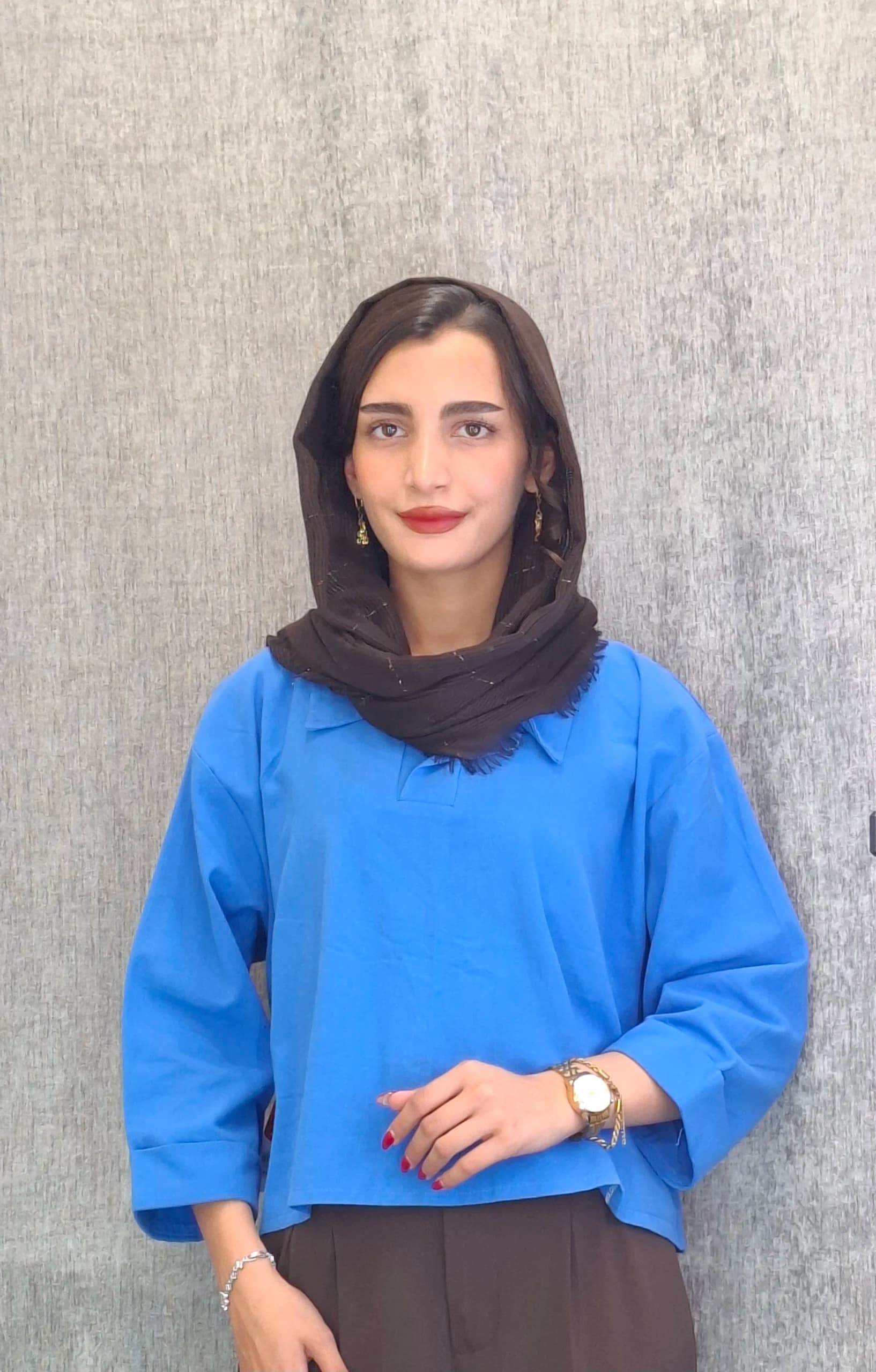 مانتو باکسی «پلو نگین»(زنانه) — تصویر ۲
