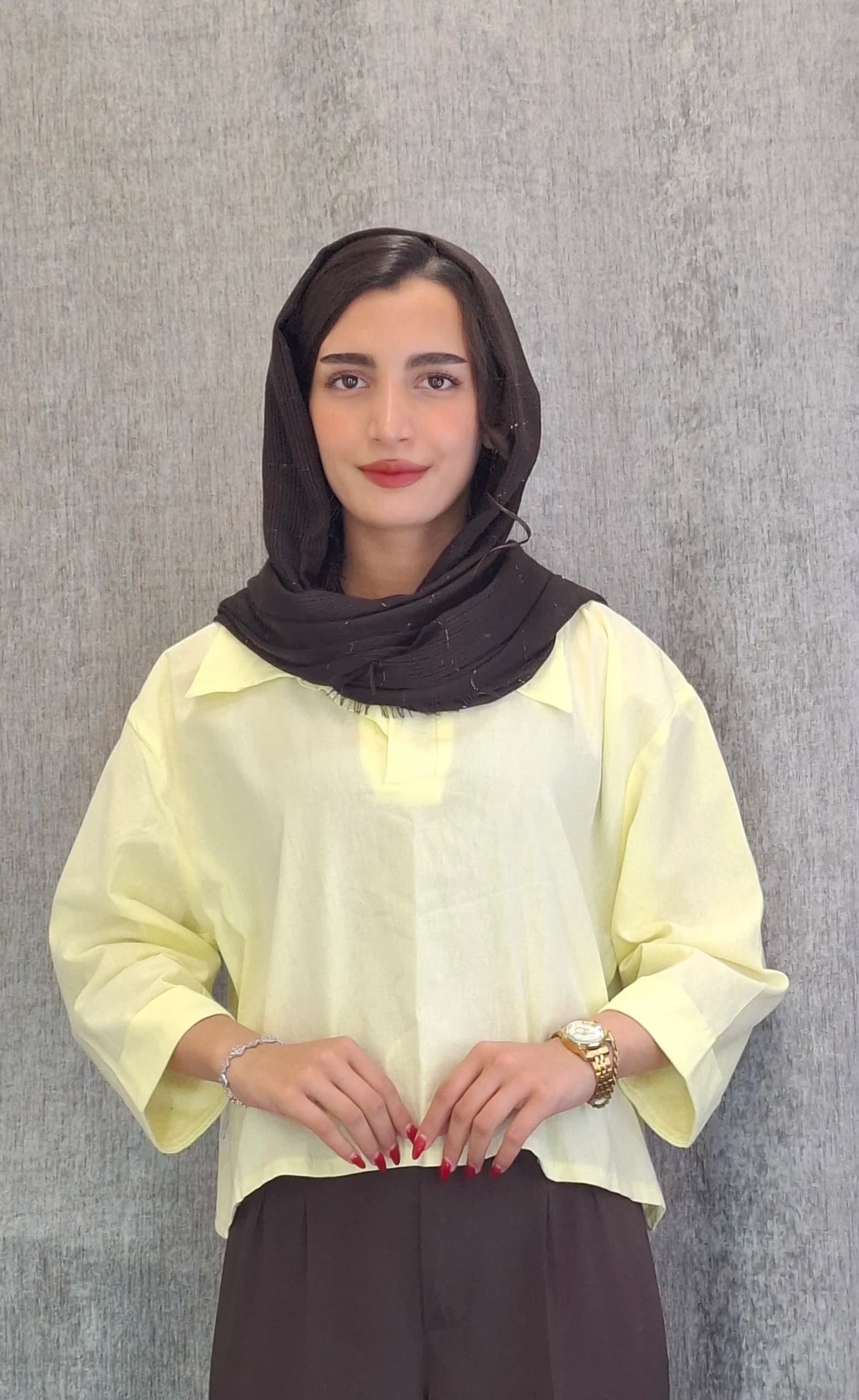 مانتو باکسی «پلو نگین»(زنانه) — تصویر ۸