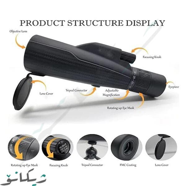 دوربین تک چشمی تلسکوپی پایه دار کامت COMET 10X50 — تصویر ۲