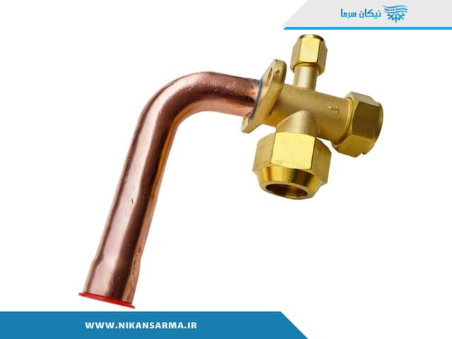 شیر سرویس (شیر تخلیه) سایز5/8 خم 90درجه