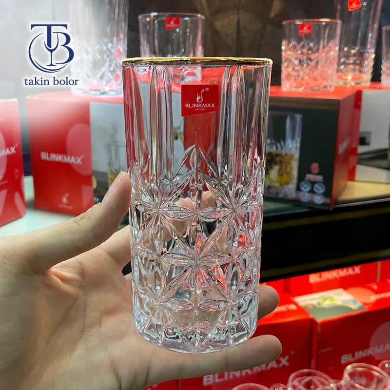 لیوان شربت خوری بلینک مکس – مدل KTY6231A – لب طلا — تصویر ۴