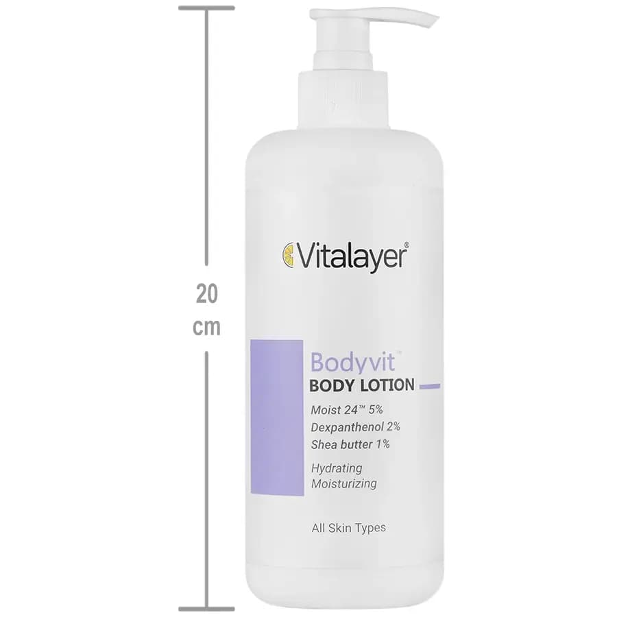 لوسیون بدن ویتالیر مدل Body Vit مناسب انواع پوست حجم 500 میلی لیتر — تصویر ۴